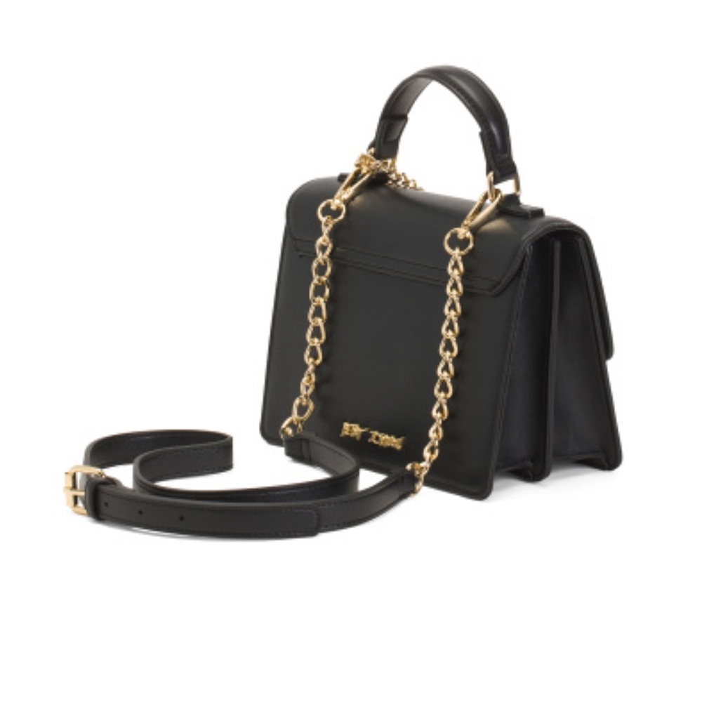 Betsey Johnson Black Crossbody Bag with Red Cherries & Heart Charms - Picture 15 of 17